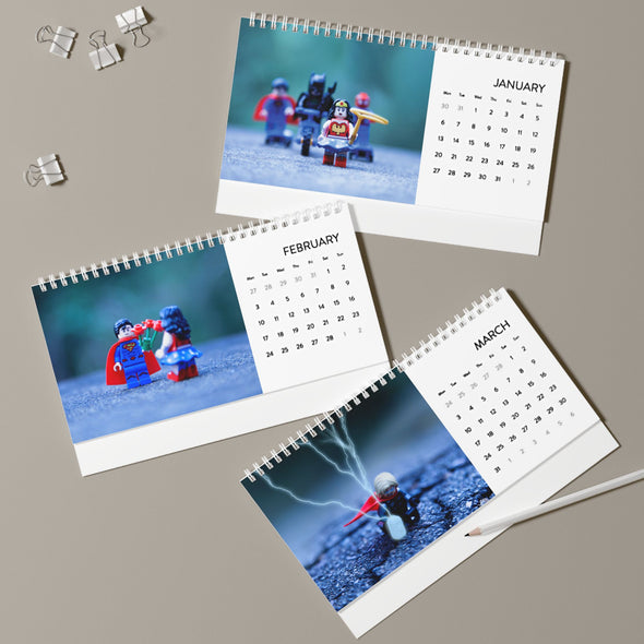 2025 Superheroes Desk Calendar