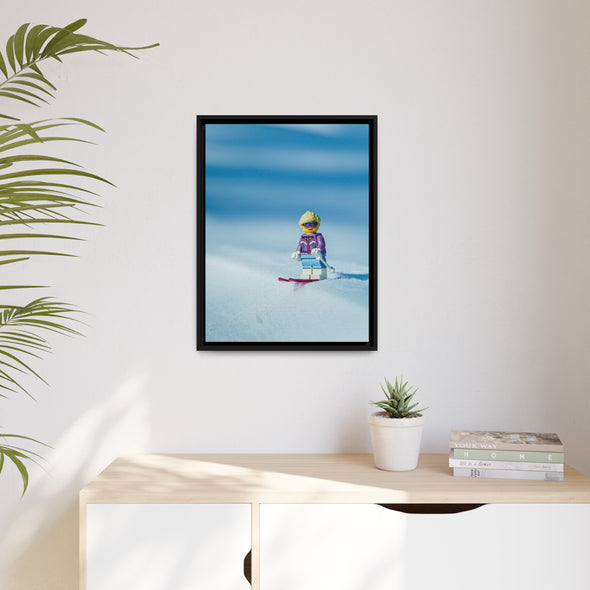 Snow Bunny - Framed Canvas