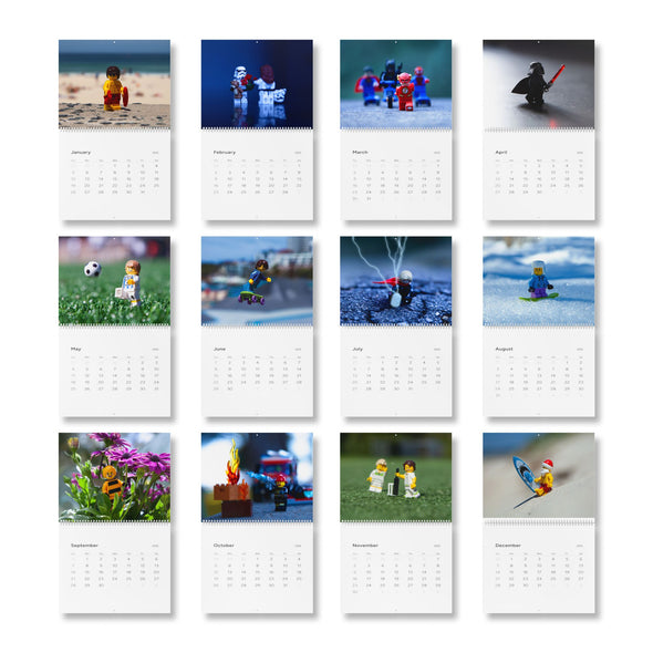 2025 Brickographer Wall Calendar