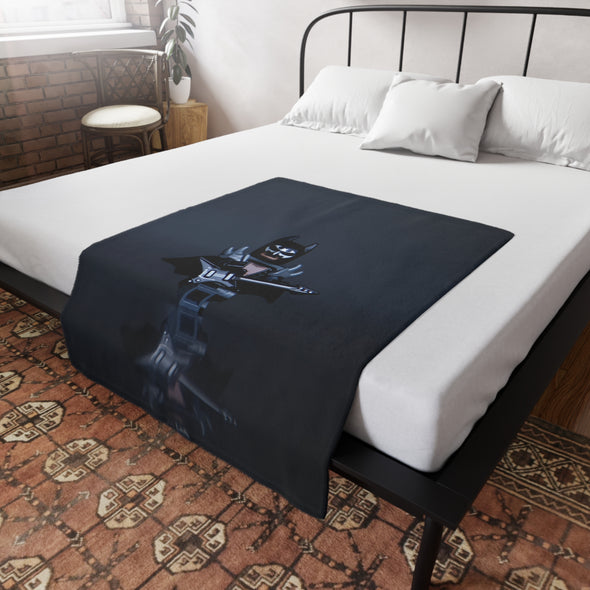 Heavy Metal Knight - Soft Fleece Blanket