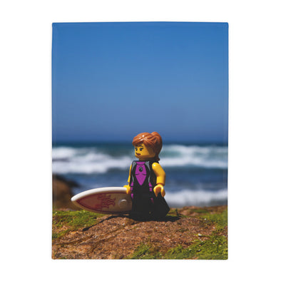 Surfer Girl - Soft Fleece Blanket