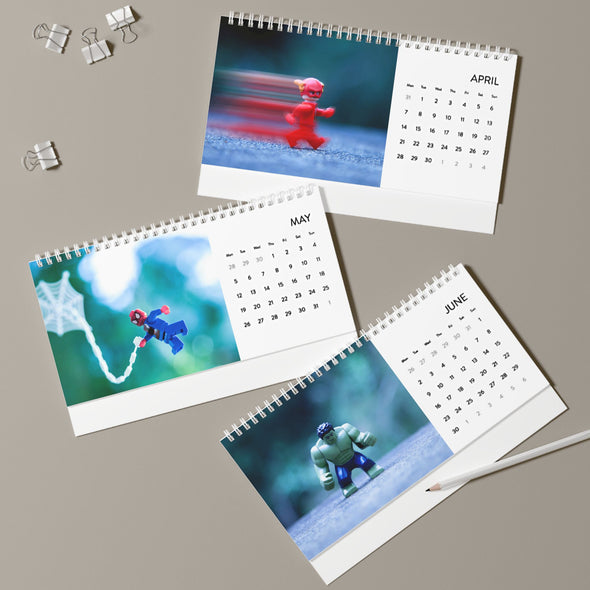 2025 Superheroes Desk Calendar